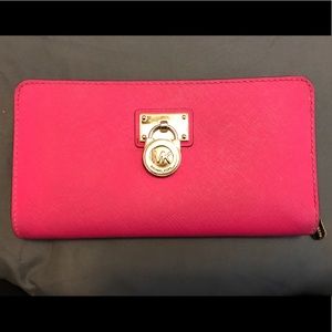 Beautiful Pink MK Wallet